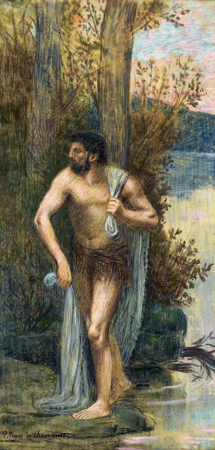 Pierre Puvis de Chavannes - Personificazione del Rodano, Museo nazionale di Varsavia